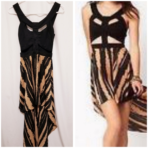 Caged High Low Dress - Picture 2 of 4